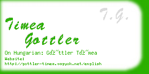 timea gottler business card